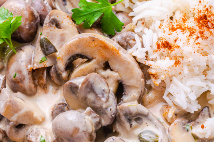 Vegan Mushroom Stroganoff